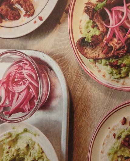 Avocado & chorizo tacos