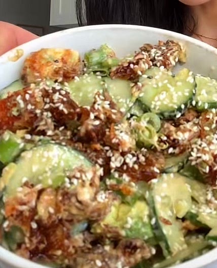 Crispy Rice Chicken Salad Bowl