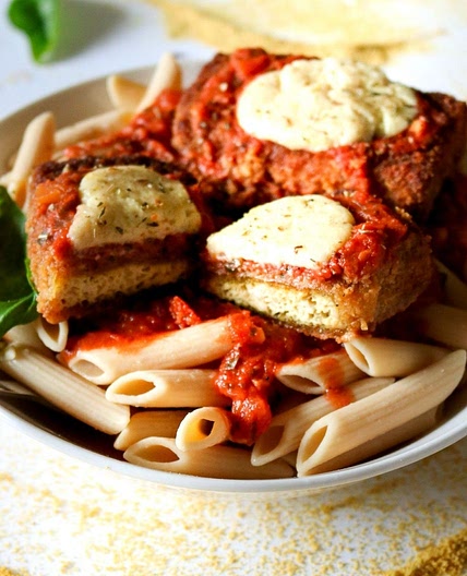 Restaurant-Style Vegan Chicken Parmesan