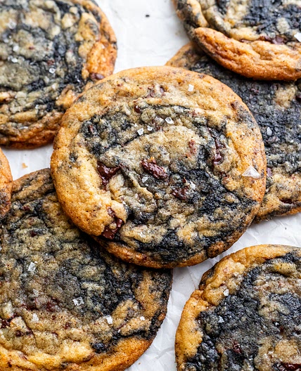 Orange Black Sesame Cookies