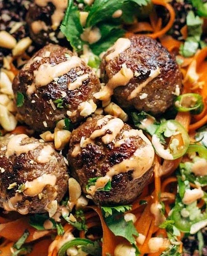 Lemongrass Meatball Bowls
