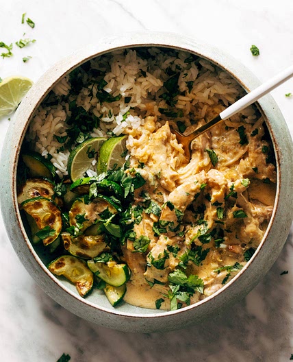 Lemongrass Chicken with Rice and Zucchini