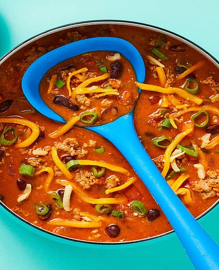 Cheesy Taco Turkey & Bean Soup 2x the delicious servings!