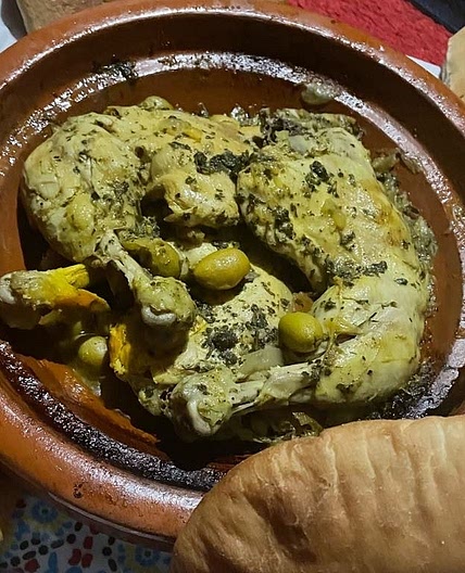 Tajine de poulet aux olives