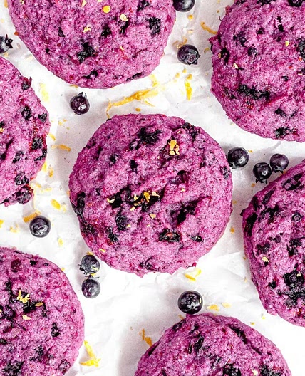 Gluten-Free Blueberry Lemon Cookies (Vegan)