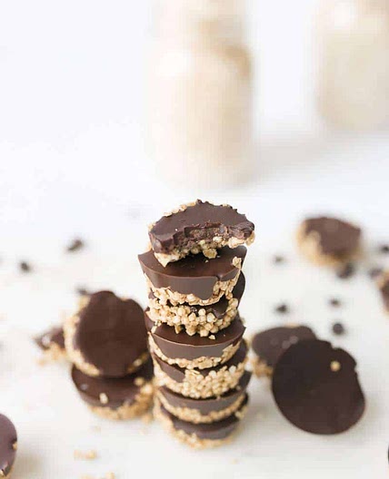 No-Bake SunButter Oat Cups with Puffed Quinoa (Nut-Free + Easy Snack)