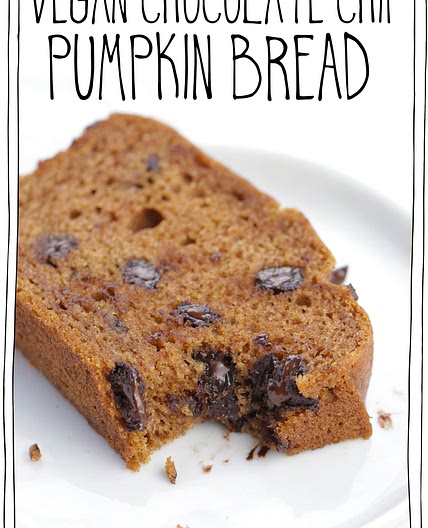Vegan Chocolate Chip Pumpkin Bread