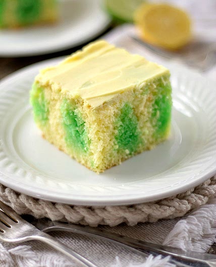 Lemon Lime Poke Cake