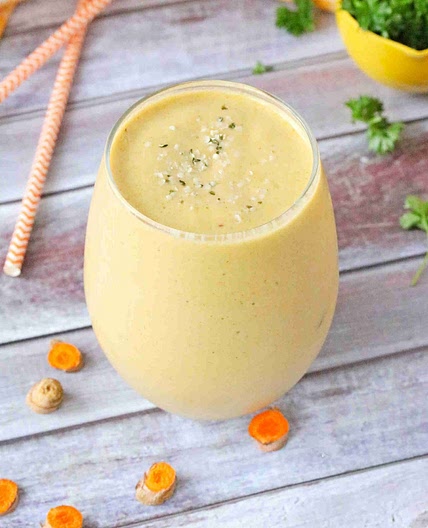 Turmeric Smoothie With Fresh Turmeric
