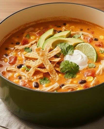 Creamy Chicken Tortilla Soup