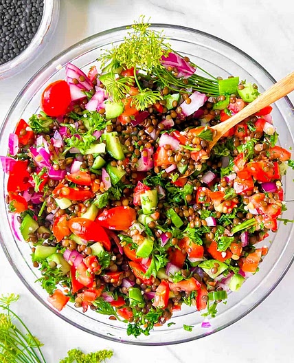 Lentil Tabbouleh Salad