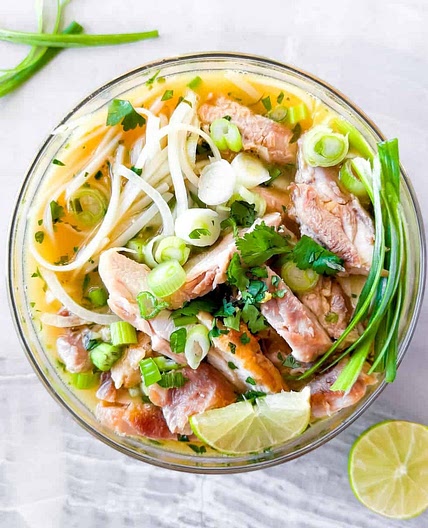 Asian Chicken Noodle Soup (15 Minute Recipe)
