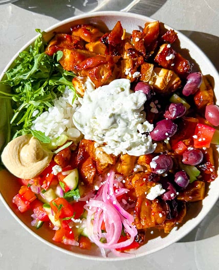 Harissa Honey Chicken Bowls