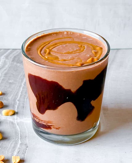 Chocolate Peanut Butter Banana Smoothie