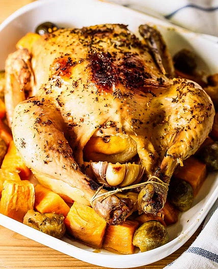 Slow Cooker Roasted Chicken