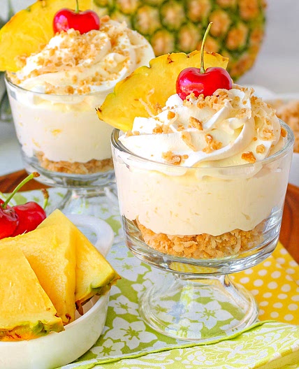 Pina Colada Cheesecake Mousse