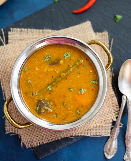 Instant Pot Vegetable Sambar (South Indian Lentils)