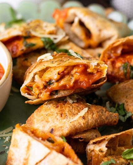 Healthy Air Fryer Tortilla Pizza Rolls