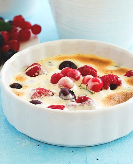 Zabajone con bacche