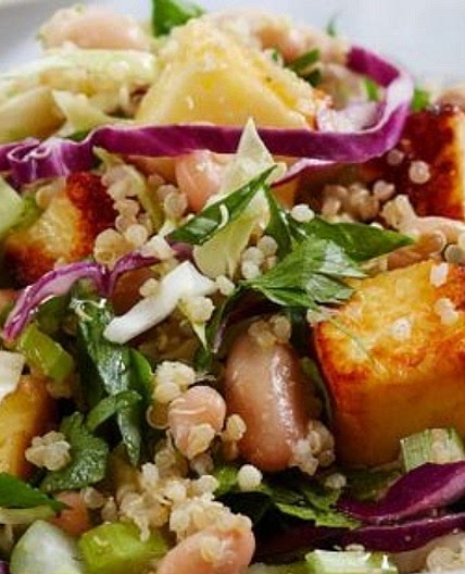 Quinoa chicken cole slaw