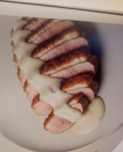 Duck Breast with cream sauce