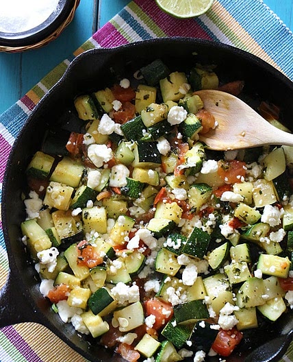 Skillet Mexican Zucchini