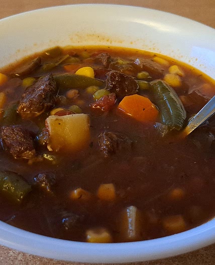 Beef - My Homemade Beef Vegetable Lentil Soup