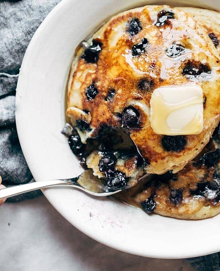Fluffiest Blueberry Pancakes