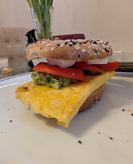 Breakfast bagel