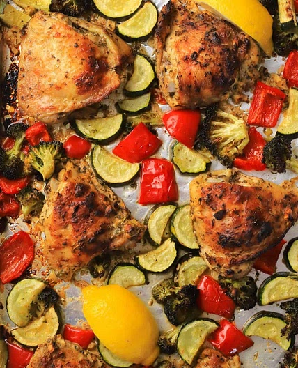 Sheet Pan Lemon Garlic Chicken