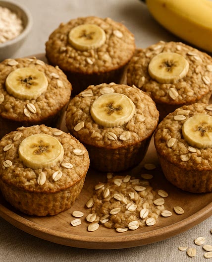 Oatmeal Banana Muffins