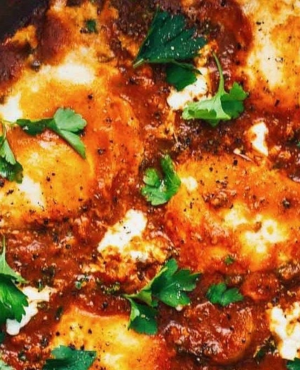 One Pot Spicy Eggs and Potatoes