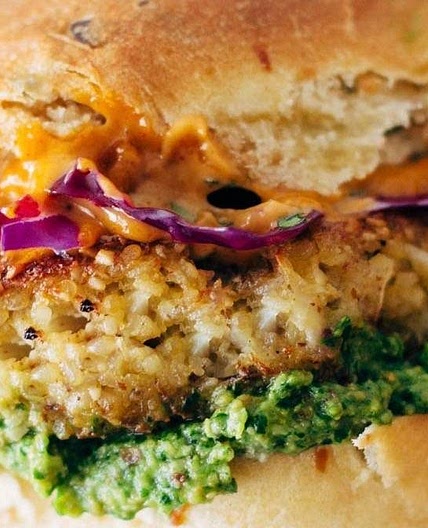 Spicy Cauliflower Burgers