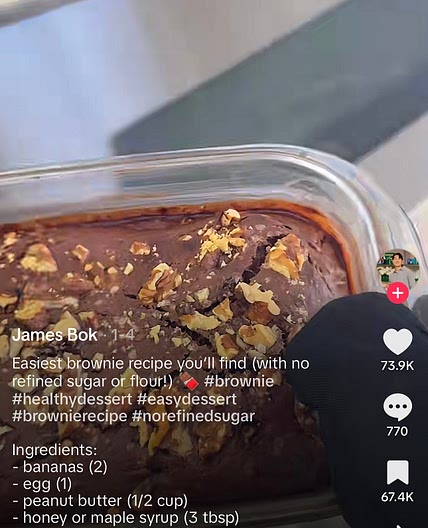 Healthy brownie recipe