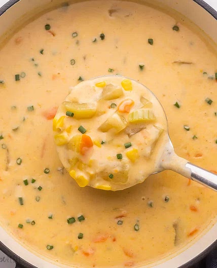 Creamy Nacho Potato Soup