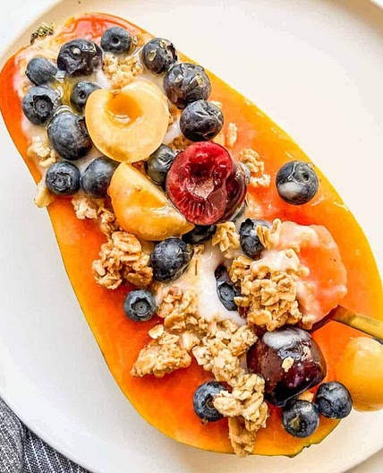 Papaya Yogurt Bowl