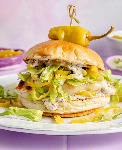 Pepperoncini Grilled Chicken Sandwiches