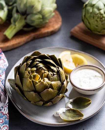 Simmered Artichokes