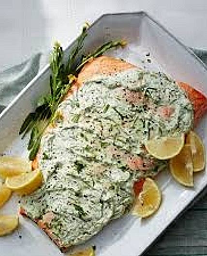 Herb-and-Yogurt Baked Salmon