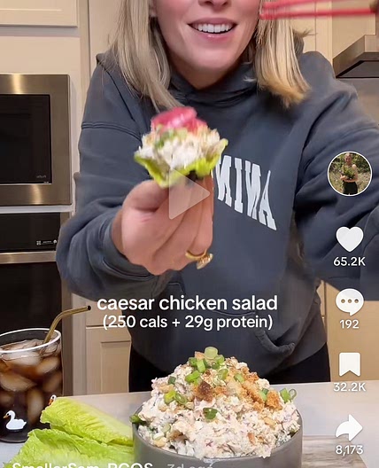 Smaller Sam’s Caesar Chicken Salad