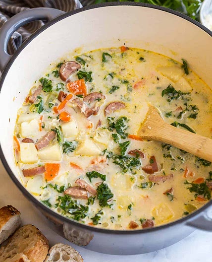 Sausage Potato Soup with Kale