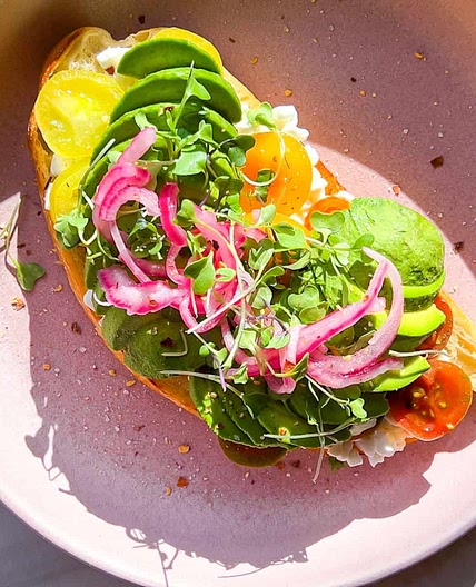 Avocado Cottage Cheese Toast