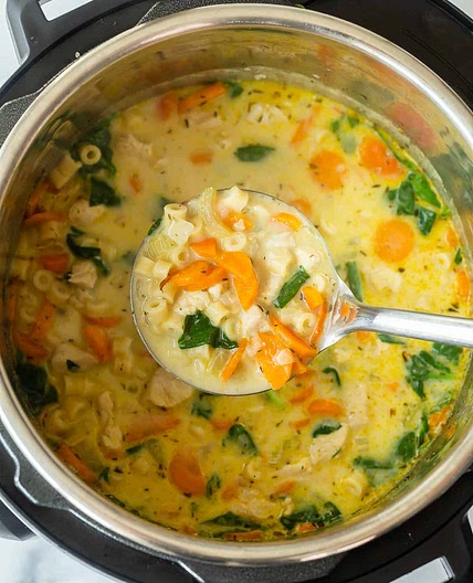 Creamy Instant Pot Chicken Noodle Soup Recipe