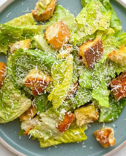 Classic Caesar Salad with Homemade Caesar Dressing [VIDEO]