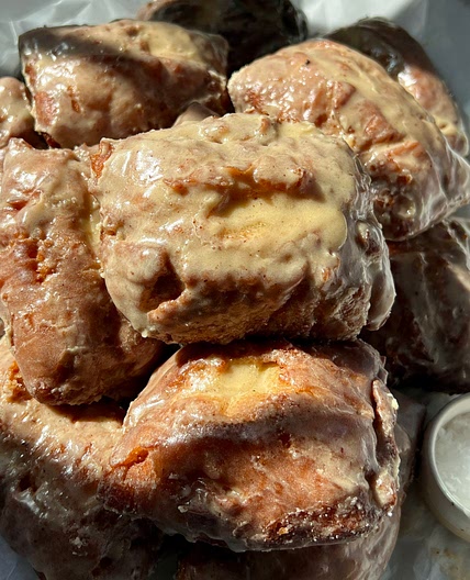 Old-Fashioned Buttermilk Donuts Bars with Brown Butter Maple Vanilla Bean Glaze — Well Made by Kiley