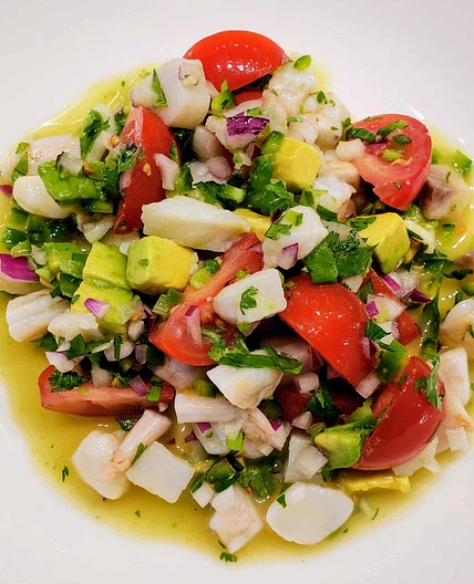 Mixed seafood ceviche