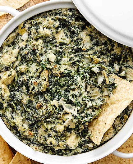 Healthy Spinach Artichoke Dip (Vegan & Dairy-Free)