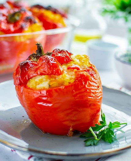 Chicken and Rice Stuffed Peppers