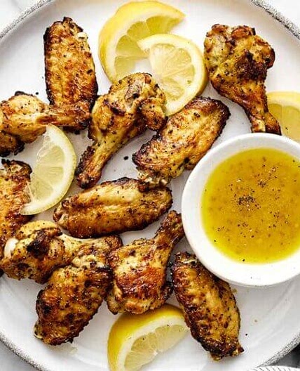 Air Fryer Chicken Wings (Lemon Pepper)