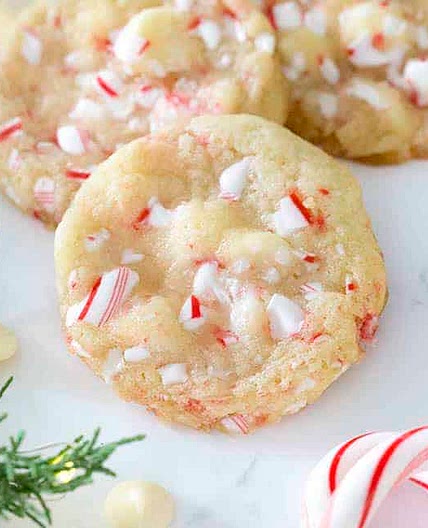 White Chocolate Peppermint Cookies
